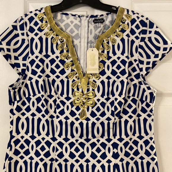 MUDPIE Jacks Dress size L length 38” bust 38” brand new with tags - Picture 5 of 16